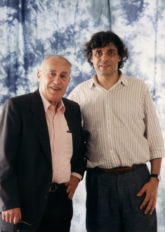 Il Maestro Silvano Caselli con Roberto Delpiano